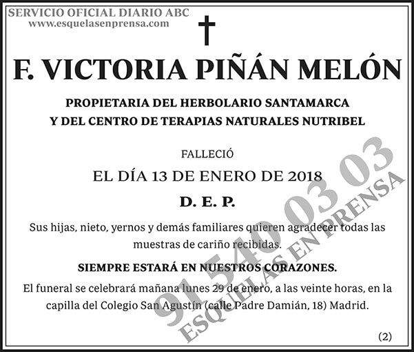 F. Victoria Piñán Melón